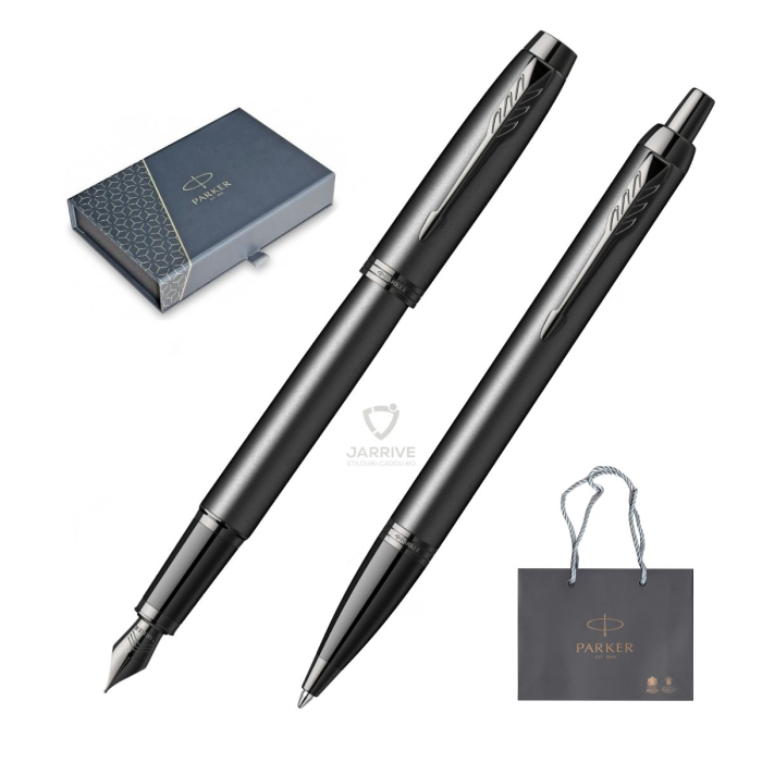 Set Stilou + Pix IM Royal Achromatic Black BT, Parker [1]