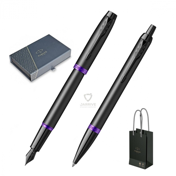 Set Stilou + Pix IM Royal Vibrant Rings Amethyst Purple BT, Parker [1]