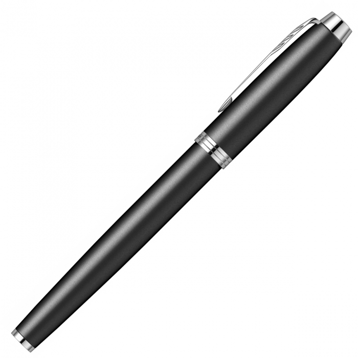 Set Stilou Parker IM Royal Black Matte CT In Cutie cadou cu etui Parker [3]