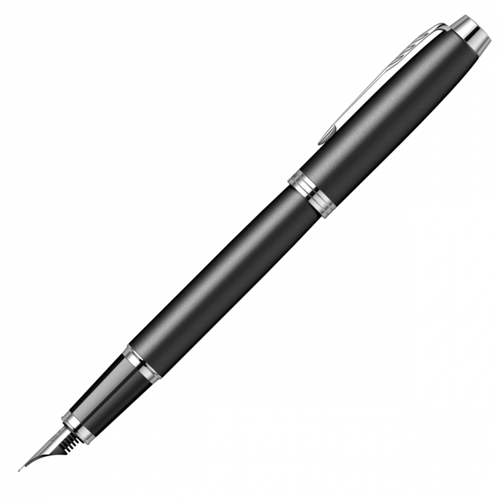Set Stilou Parker IM Royal Black Matte CT In Cutie cadou cu etui Parker [7]
