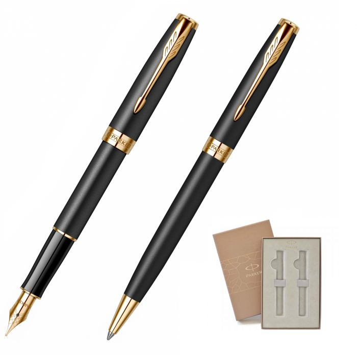Set Stilou + Pix Parker Sonnet Royal Matte Black GT [5]