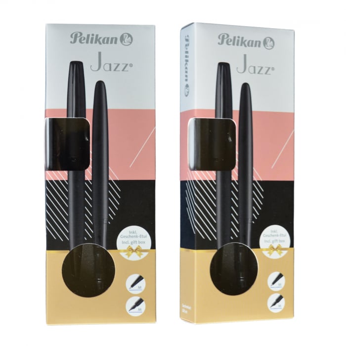 Set Stilou + Pix Pelikan Jazz Noble, Carbon Black [4]