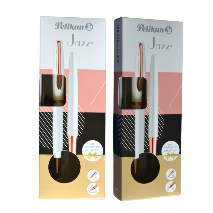 Set Stilou + Pix Pelikan Jazz Noble, Pearl White [4]