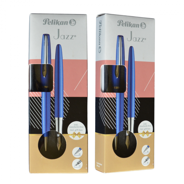 Set Stilou + Pix Pelikan Jazz Noble, Saphire Blue [4]