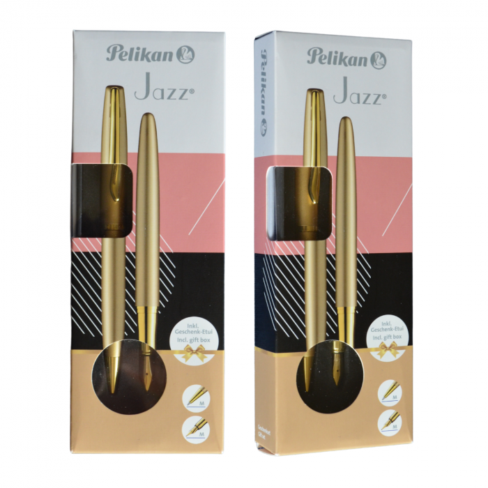 Set Stilou + Pix Pelikan Jazz Noble, Yellow Gold [4]