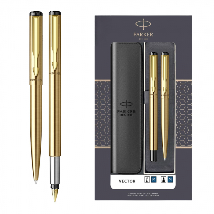 Set Stilou + Pix Vector Gold 2, Parker [1]