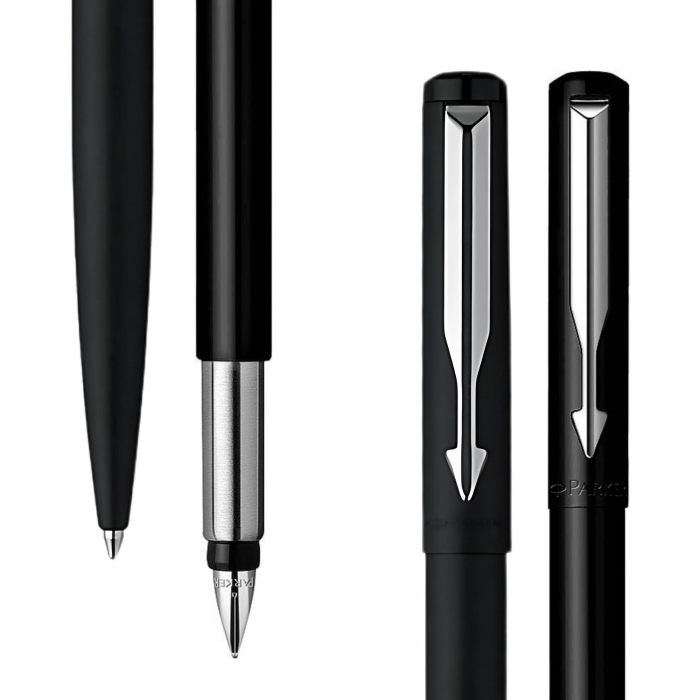 Set Stilou + Pix Vector Matt Black CT, Parker [5]