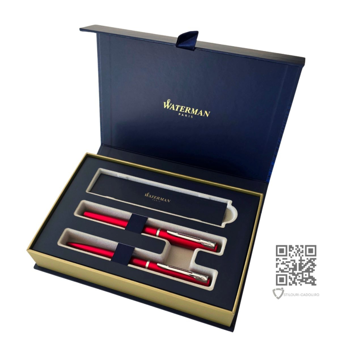 Set Stilou + Pix Waterman Allure Metallic Red CT [2]
