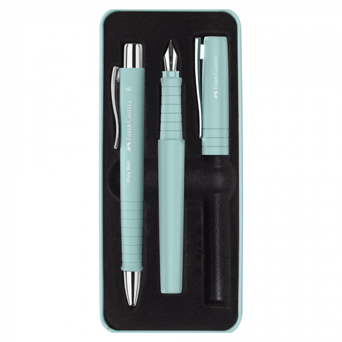Set Stilou + Pix Poly XB Bleu Caraibe Faber-Castell [1]