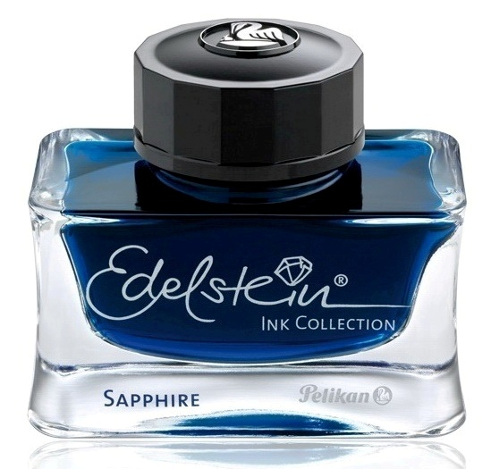 Set Stilou Souveran M800 Black-Blue + Calimara Edelstein Sapphire 50 ml Pelikan [4]