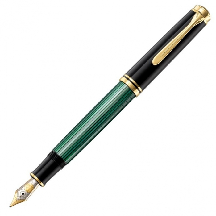 Set Stilou Souveran M800 Black-Green + Calimara Edelstein Topaz 50 ml, Pelikan [2]