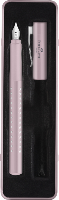 Set Cadou Stilou Grip Sparkle Rose Metalic, Faber-Castell [4]