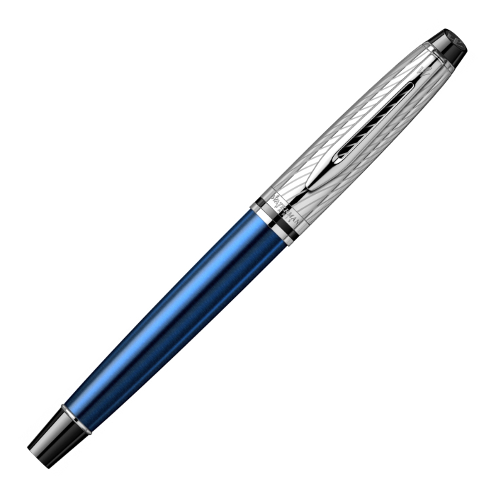 Set Stilou Waterman Expert DeLuxe Metallic Blue + Călimară Cerneală + Convertor [3]