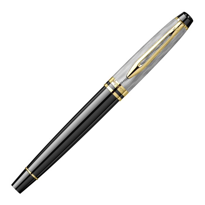 Set Stilou Waterman Expert DeLuxe Reflets de Paris Black GT + Călimară de Cerneală și Convertor [3]
