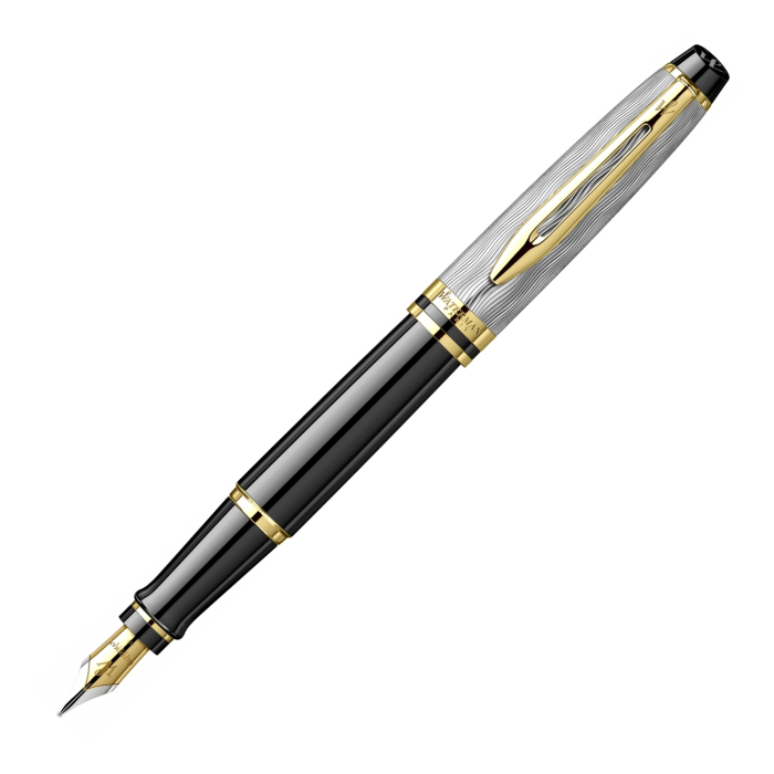 Set Stilou Waterman Expert DeLuxe Reflets de Paris Black GT + Călimară de Cerneală și Convertor [2]