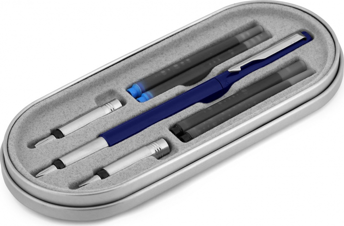 Set Vector Caligrafie Albastru, Parker [1]