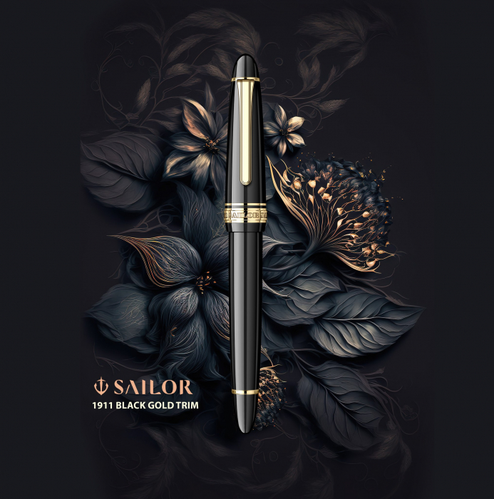 Stilou 1911 Large Size Black GT Large Size 21K, Sailor [10]