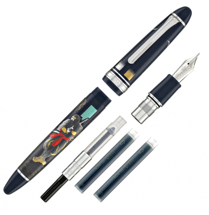 Stilou 1911 Ninja Maki-e In RHT Large Size 21K, Sailor [2]
