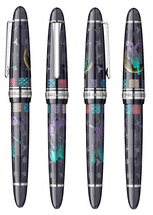 Stilou 1911 Ninja Maki-e Tsuki RHT Large Size 21K, Sailor [10]
