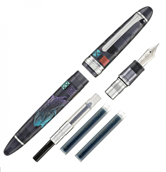 Stilou 1911 Ninja Maki-e Tsuki RHT Large Size 21K, Sailor [7]