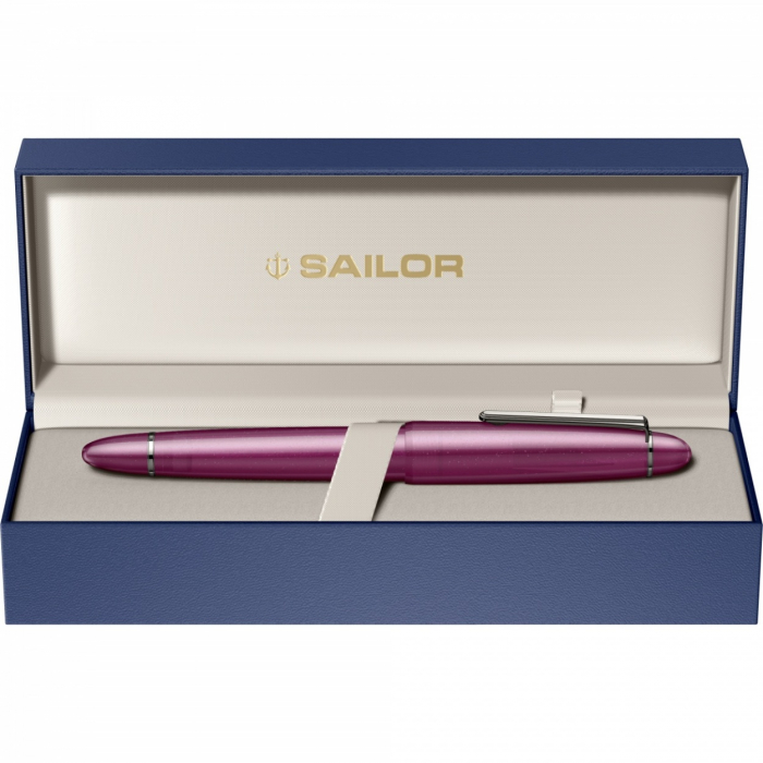 Stilou 1911L Metallic Simply Red GMT Ringless Large Size 21K Sailor [10]