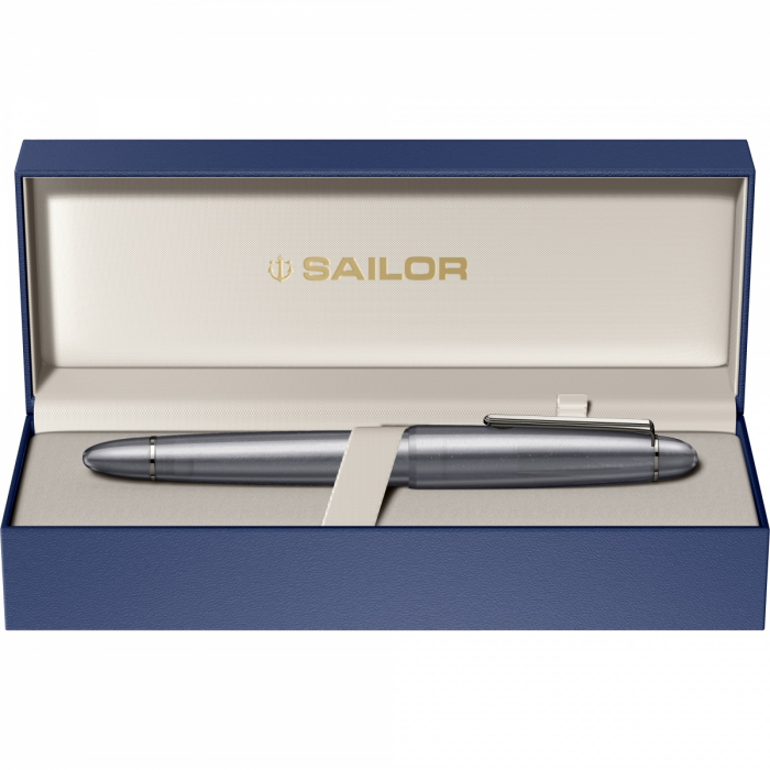 Stilou 1911L Metallic Simply Gray GMT Ringless Large Size 21K Sailor [5]