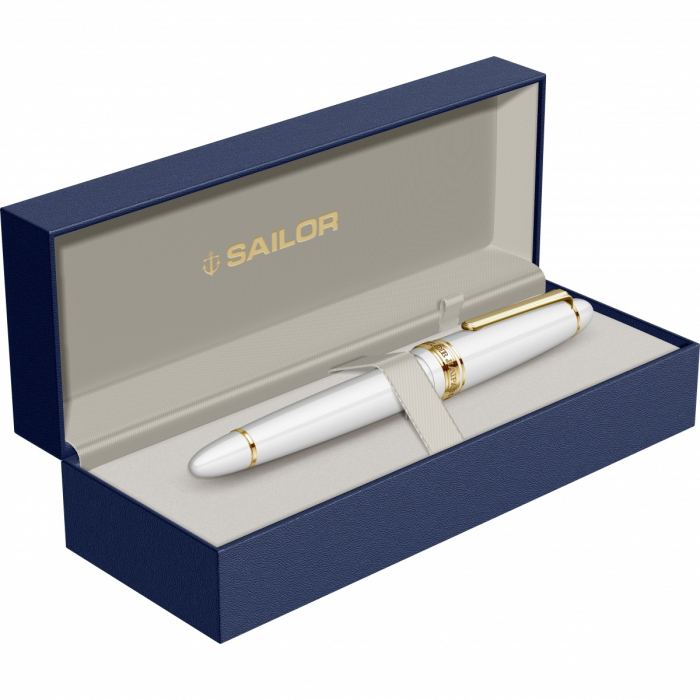 Stilou 1911L White GT Large Size 21K, Sailor [8]