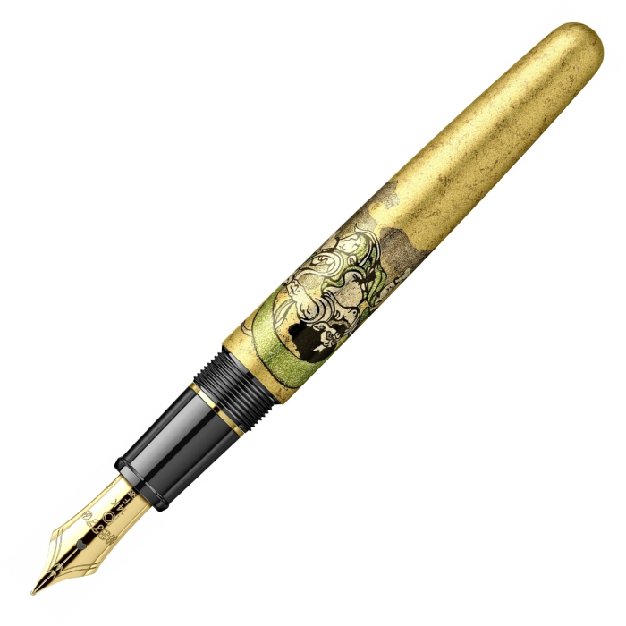Stilou #3776 Century Kanazawa Gold Leaf Fujin Raijin GT, Platinum [5]