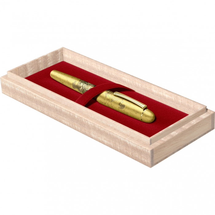 Stilou #3776 Century Kanazawa Gold Leaf Fujin Raijin GT, Platinum [2]