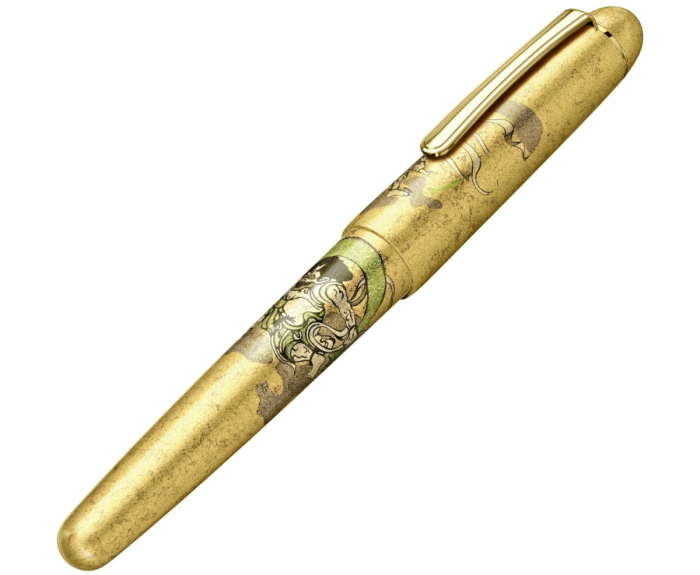 Stilou #3776 Century Kanazawa Gold Leaf Fujin Raijin GT, Platinum [12]