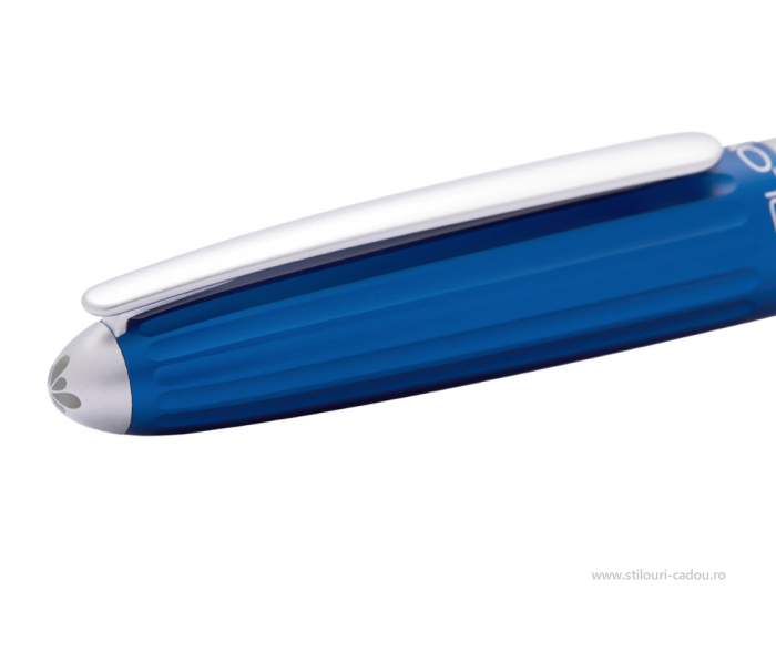 Stilou Aero, Blue Silver, 14k Diplomat (Editie Limitata) [5]