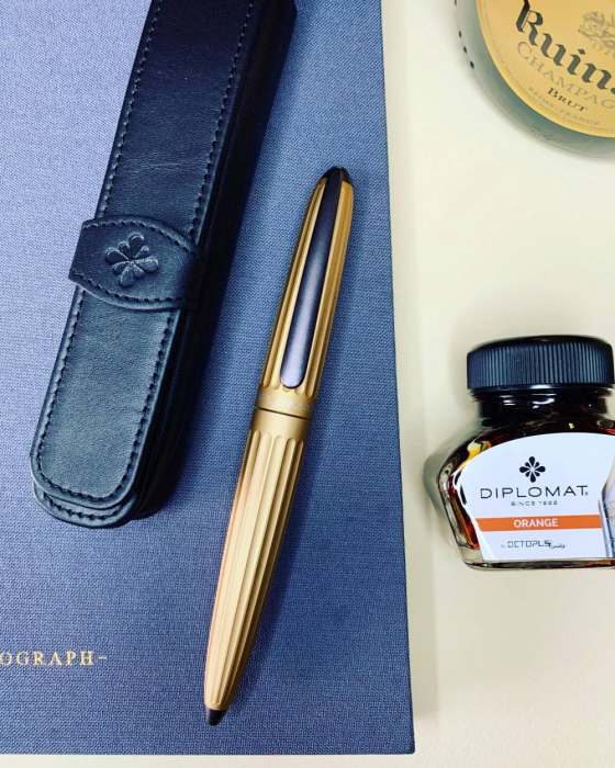 Stilou Aero Champagne 14kt, Diplomat [4]