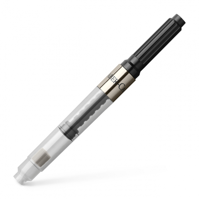 Stilou Ambition Precious Resin Negru + calimara + convertor Faber-Castell [3]