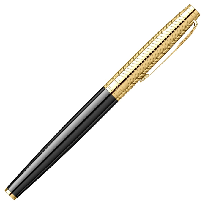 Stilou Aster Chevron Black & Gold, Parker [6]