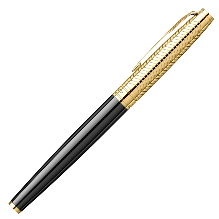Stilou Aster Chevron Black & Gold, Parker [7]