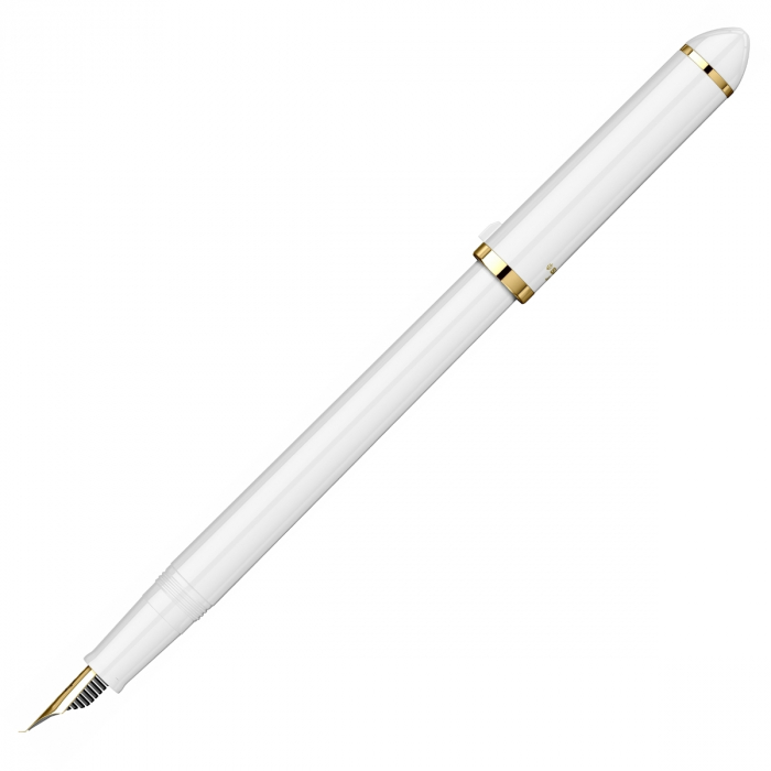 Stilou Caligrafic Fude de Mannen Pearl White GT 40º Nib, Sailor [2]