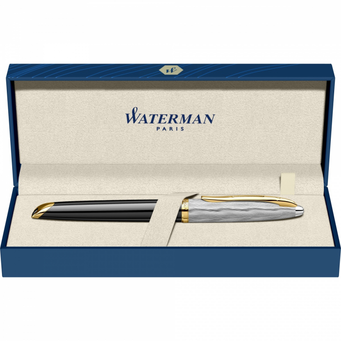 Stilou Carene SE DeLuxe Reflets De Paris Black GT Stilou 18k Nib, Waterman [6]
