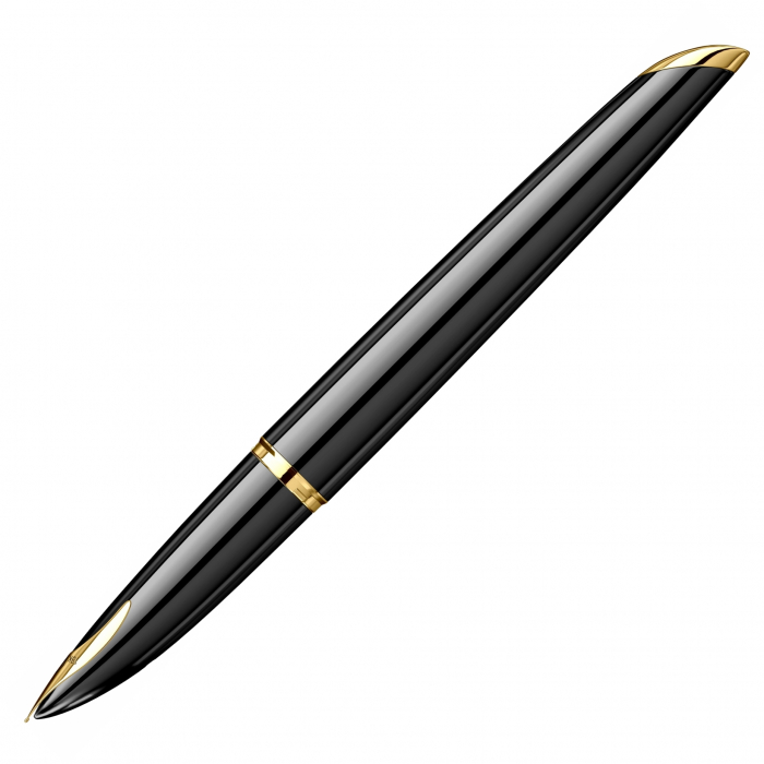 Stilou Carene SE DeLuxe Reflets De Paris Black GT Stilou 18k Nib, Waterman [7]