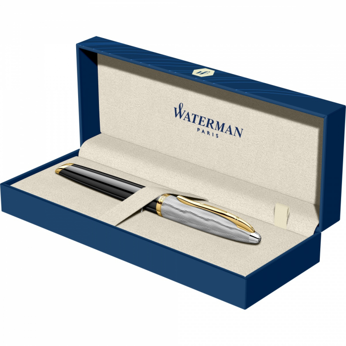 Stilou Carene SE DeLuxe Reflets De Paris Black GT Stilou 18k Nib, Waterman [2]