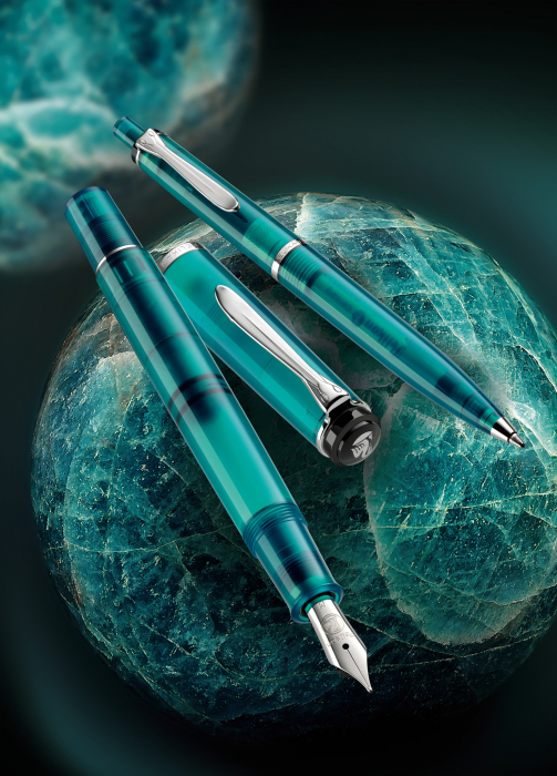 Set Stilou Classic M205 Apatite + Edelstein Ink Apatite 50 ml Gift Set, Pelikan [4]