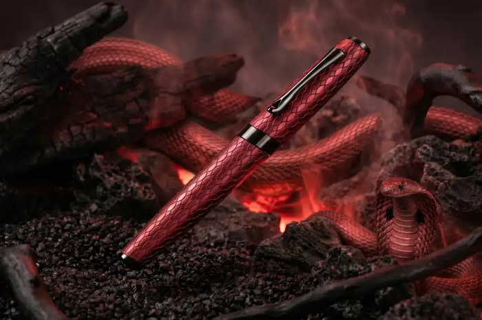 Stilou Cobra Guilloche Burgundy, Diplomat [8]
