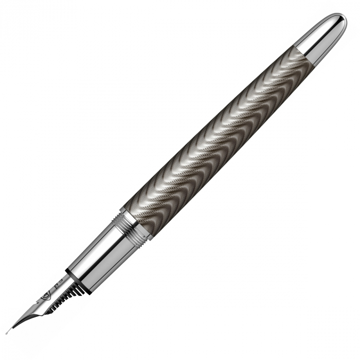 Stilou Conklin Herringbone Gun Metal [6]