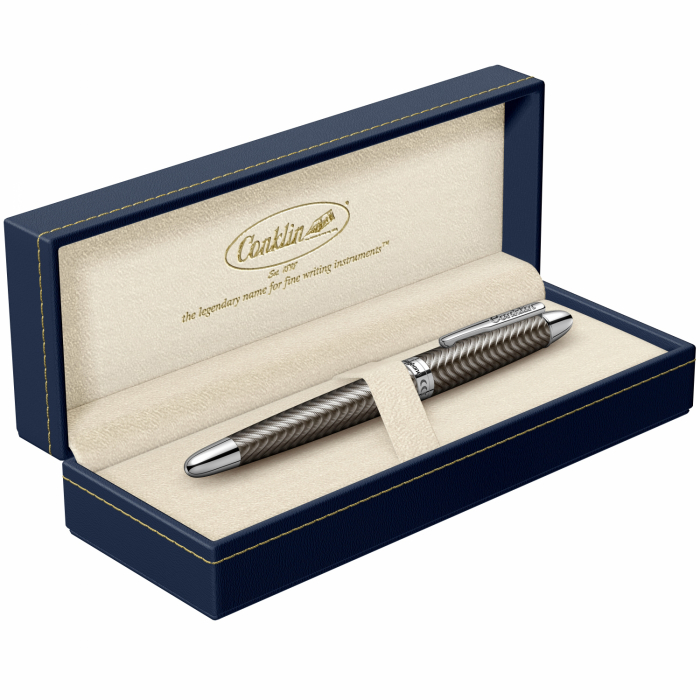 Stilou Conklin Herringbone Gun Metal [4]