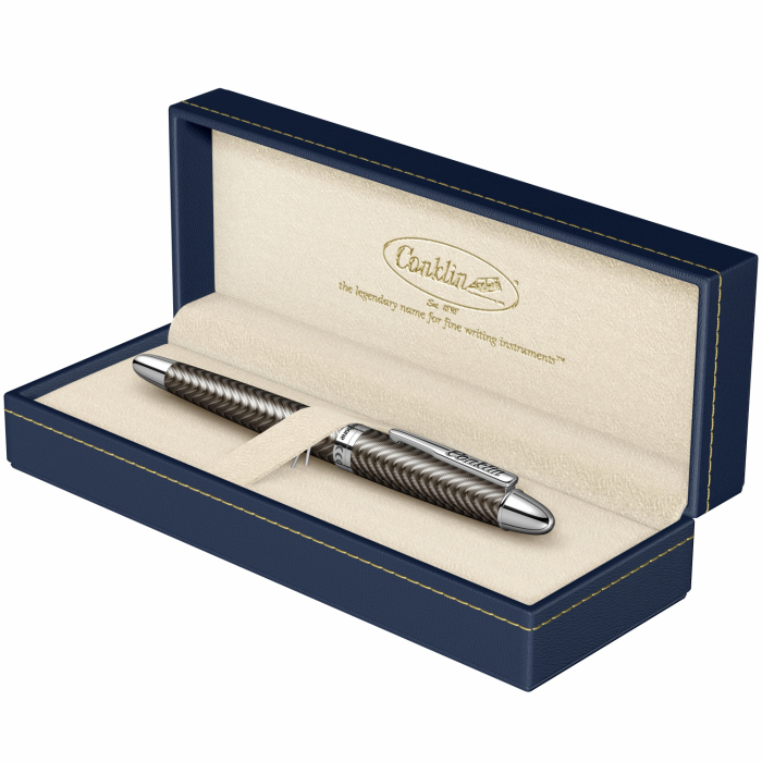Stilou Conklin Herringbone Gun Metal [2]