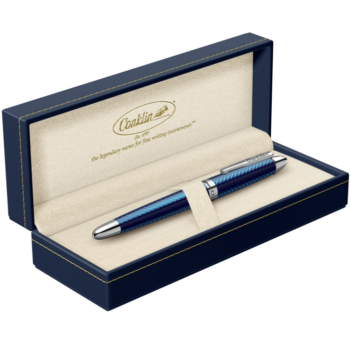 Stilou Conklin Herringbone Navy Blue [4]