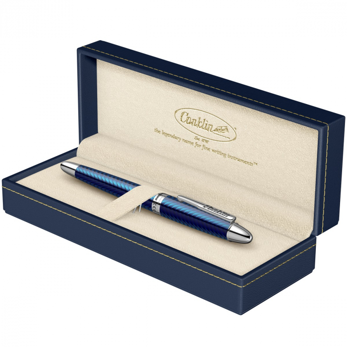 Stilou Conklin Herringbone Navy Blue [2]