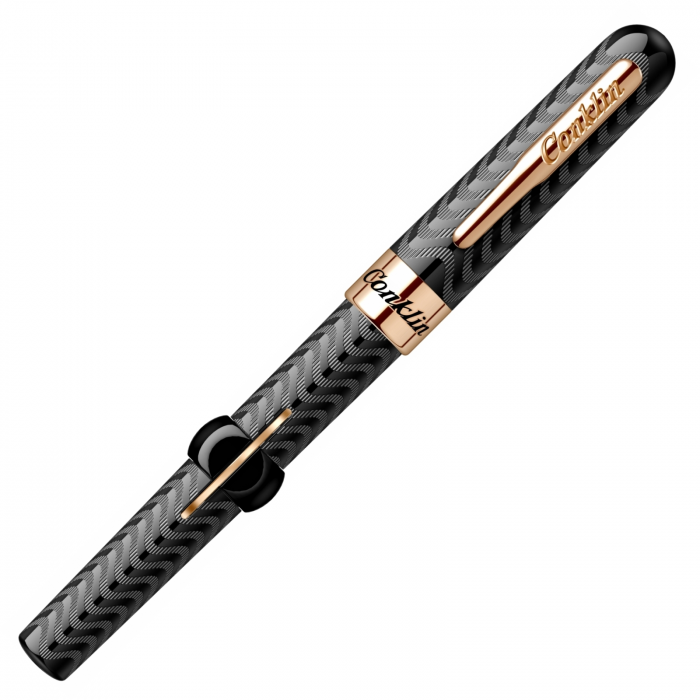 Stilou Conklin Mark Twain Crescent Filler Black Chase PGT, Conklin [3]