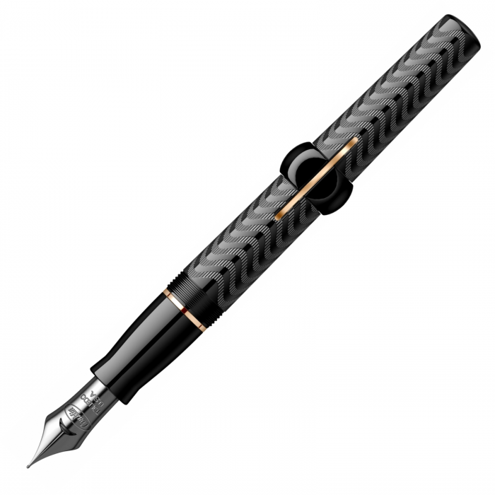 Stilou Conklin Mark Twain Crescent Filler Black Chase PGT, Conklin [8]