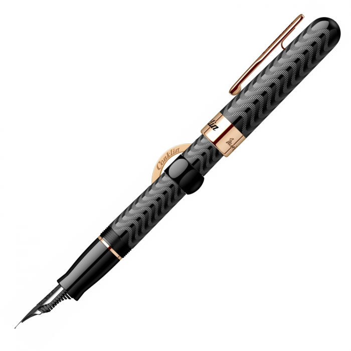 Stilou Conklin Mark Twain Crescent Filler Black Chase PGT, Conklin [15]