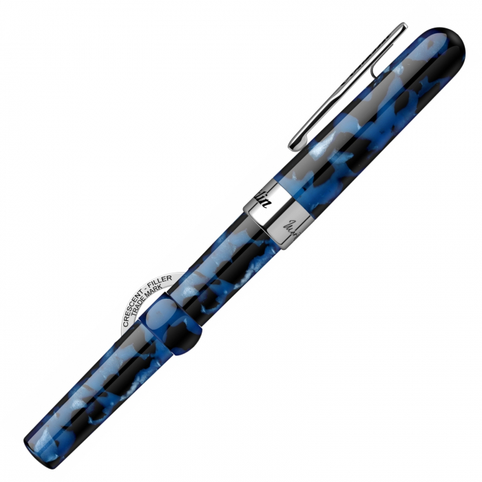 Stilou Mark Twain Crescent Filler Vintage Blue CT, Conklin  [3]